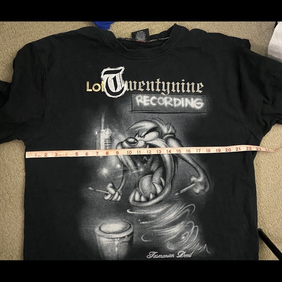 Lot 29 Tazmanian Devil Recording Shirt Vintage XXL - Picture 4 of 5